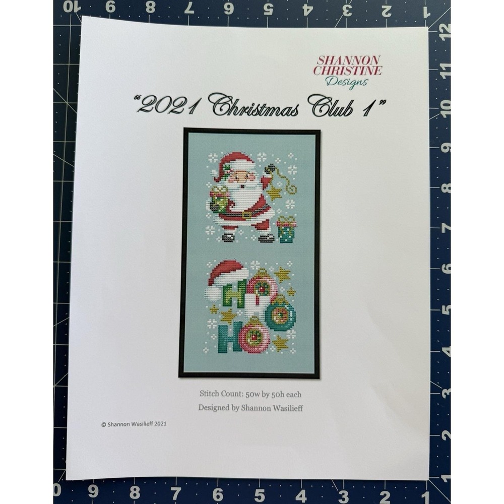 Shannon‎ Christine Designs 2021 Christmas Club 1 Cross Stitch Pattern